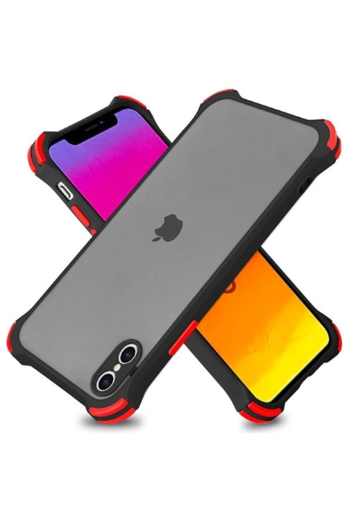 Ally Iphone X-Xs 5.8 Inch Shockproof Kamera Koruma Darbe Emici Kılıf Siyah