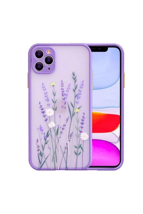 Iphone 11 Pro 5.8İnç Kamera Korumalı Çiçek Desenli Silikon Uyumlu Kılıf