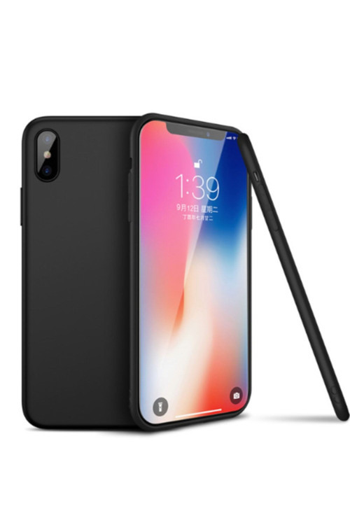 İphone Xs Max 6.5 İnch Kamera Korumalı Ultra Koruma Silikon Kılıf Siyah