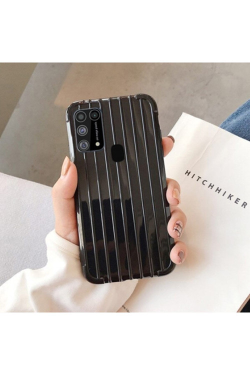 Ally Samsung Galaxy M31 Trunk Lines Ince Soft Silikon Kılıf - Siyah