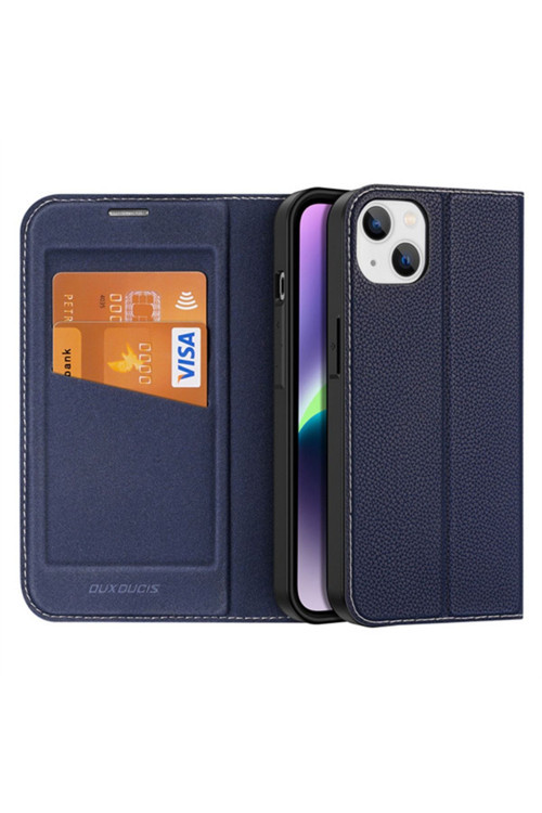 Iphone 14 Plus Kılıf Skin X2 Series Pu Deri Manyetik Kapaklı Kılıf Magnetic Folio Case