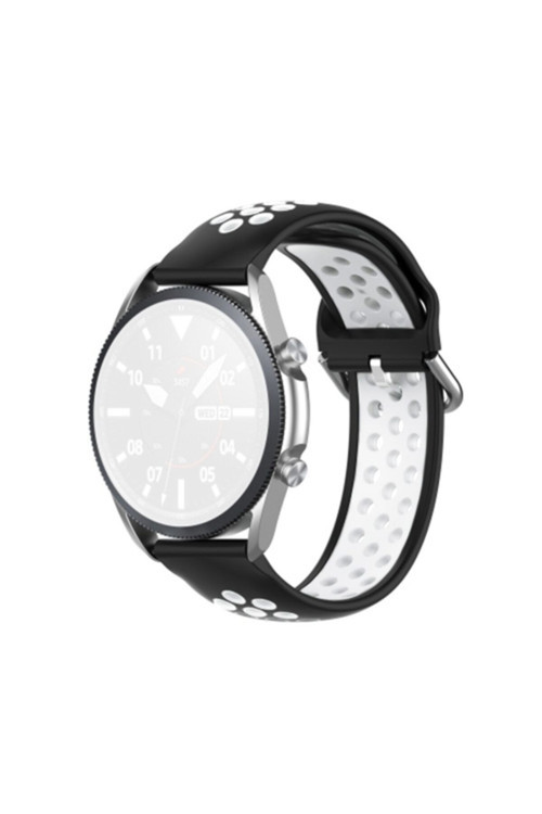 22Mm Gear S3 Watch 4 -Gt2 Gt2E 46Mm Kayış Kordon Watch 3 45Mm - Siyah,Beyaz