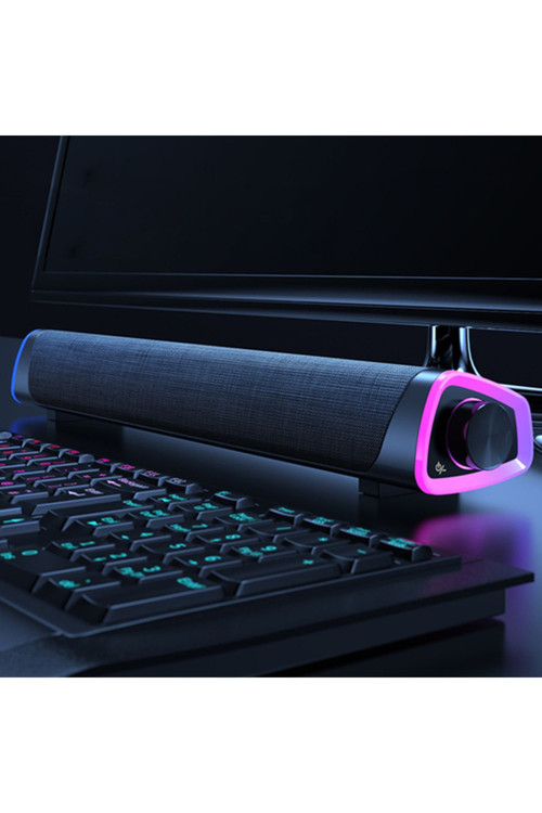 Rgb Bas Soundbar Tv Ses Sistemi Ve Bilgisayar Masaüstü Bluetooth Hoparlör Subwoofer Siyah