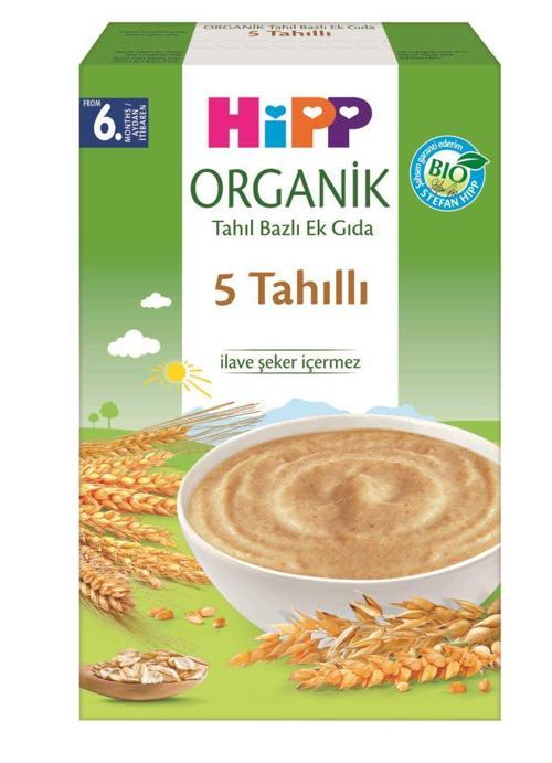 p Organik 5 Tahıllı Tahıl Bazlı Kaşık Maması 200 Gr