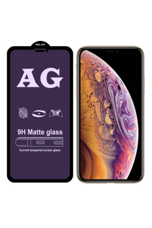 Iphone 11 Pro Max -6.5- Xs Max Uyumlu Anti Blue Light 3D Full Cam Ekran Koruyucu - Siyah