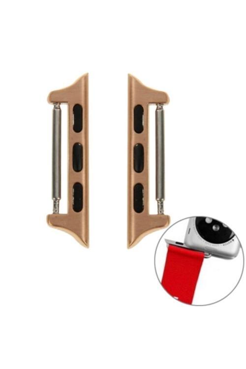 Apple Watch 7 45Mm 6-5-4 44Mm Uyumlu Kordon Kayış Toka Bağlantı Adaptörü 3-2-1 42Mm Bronz