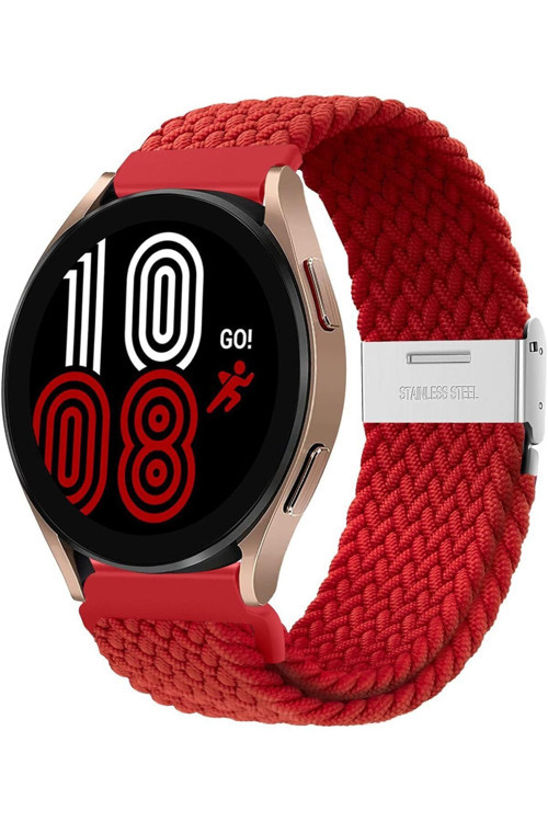 Huawei Watch Gt3 42Mm Uyumlu 20Mm Metal Klips Ayarlanabilir Örgü Kordon