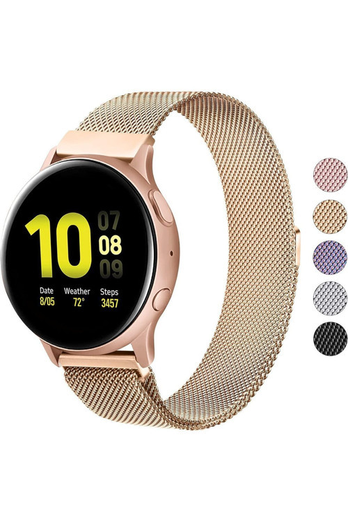 Amazfit Gtr 2 - Gtr 2E - Gtr 47Mm Uyumlu Manyetik 22Mm Metal Hasır Kordon