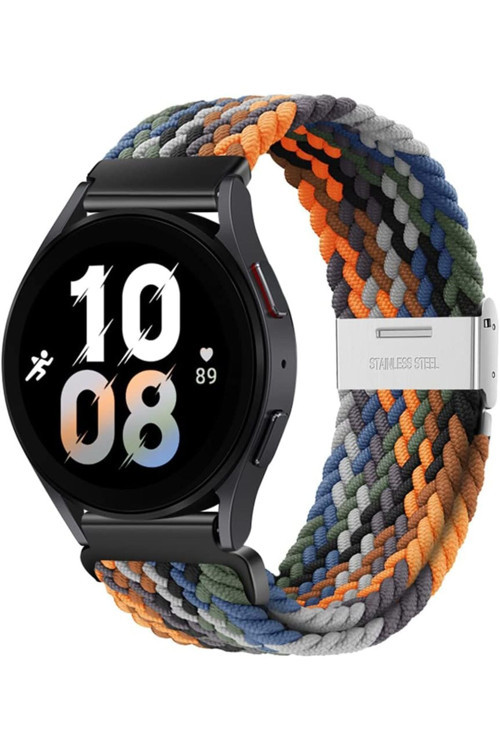Huawei Watch Gt3 42Mm Uyumlu 20Mm Metal Klips Ayarlanabilir Örgü Kordon