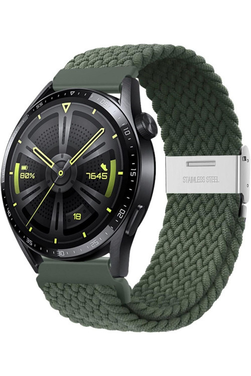 Huawei Watch Gt3 42Mm Uyumlu 20Mm Metal Klips Ayarlanabilir Örgü Kordon