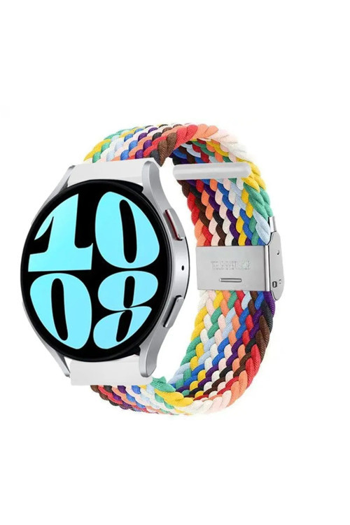Samsung Galaxy Watch 46Mm /Gt2/Gt2 Pro /Gt3/Gt3 Pro Uyumlu 22Mm Metal Klips Ayarlı Örgü Kordon