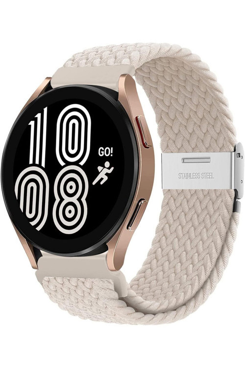 Huawei Watch Gt3 42Mm Uyumlu 20Mm Metal Klips Ayarlanabilir Örgü Kordon