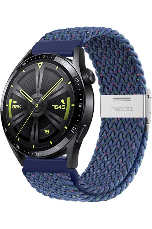 Huawei Watch Gt3 42Mm Uyumlu 20Mm Metal Klips Ayarlanabilir Örgü Kordon