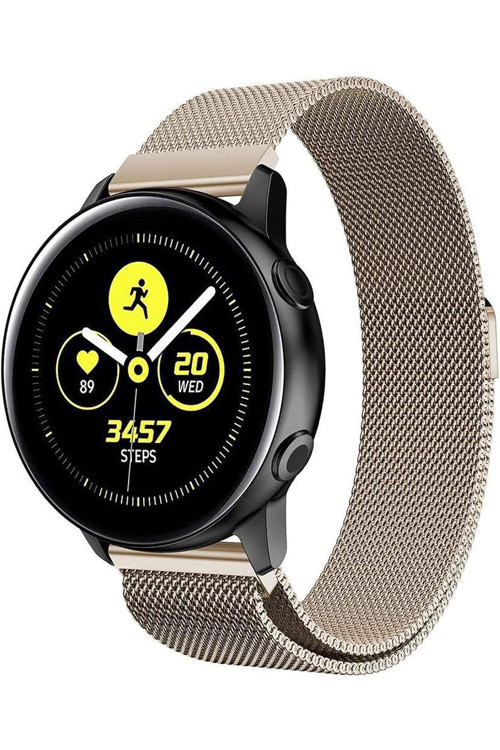 Samsung Galaxy Watch 6 / 4 / 5 / 7 / Fe 40/42/44/46Mm Uyumlu 20Mm Manyetik Hasır Kordon
