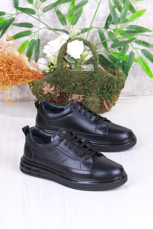 42465 Rahat Hakiki Deri Sneaker Erkek Ayakkabı