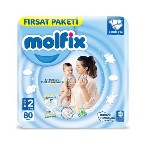 Bebek Bezi Fırsat Paketi 2 Beden 3-6 Kg 80 Adet