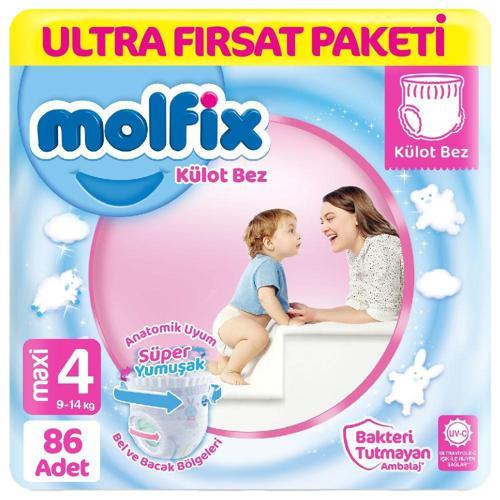 Külot Bez Ultra Fırsat Paketi 4 Beden 9-14 Kg 86 Adet