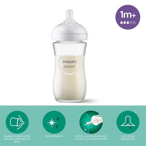 Doğal Tepkili Natural Response Cam Biberon 240 ml 1+ Ay
