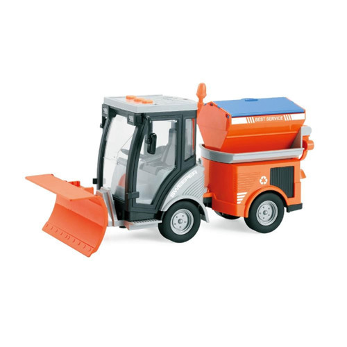 Nessiworld 1:16 Sürtmeli Sesli Işıklı Kar Küreme Aracı (Yol Temizlik Aracı)