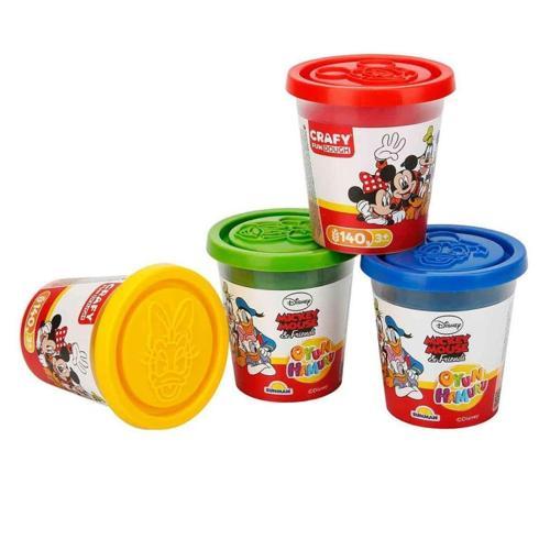 Nessiworld 1875 Crafy Mickey Mouse 4'lü Oyun Hamuru 560 g -Sunman