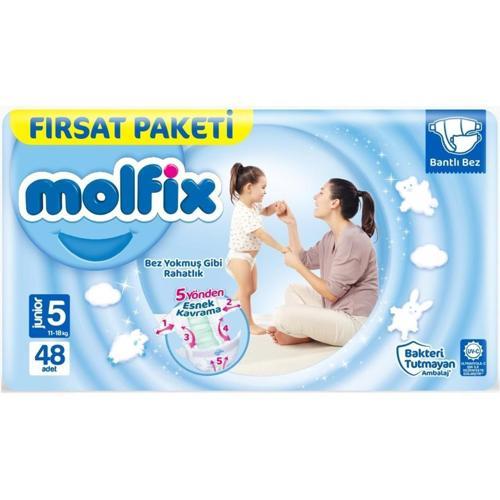 Bebek Bezi Fırsat Paketi 5 Beden 11-18 Kg 48 Adet