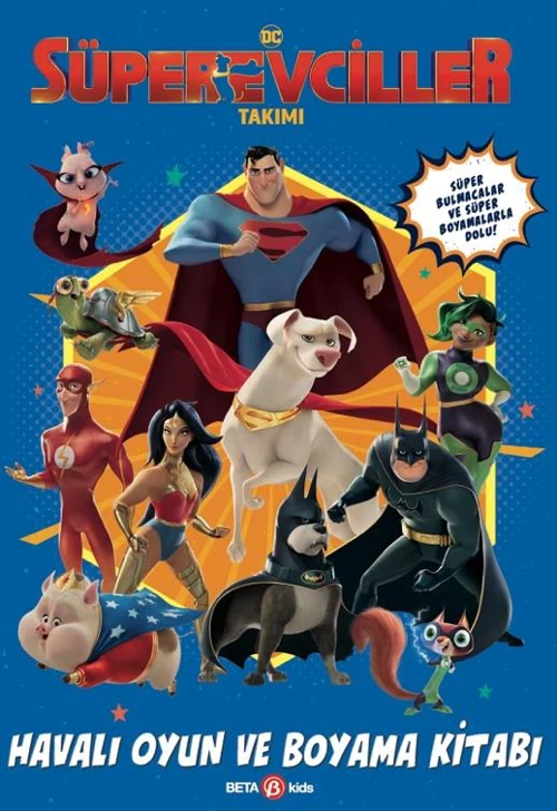Nessi World DC Süper Evciller Takımı - Havalı Oyun ve Boyama Kitabı
