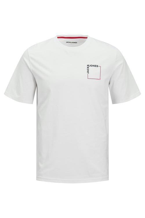 Jjverner % 100 Pamuk Regular Fit Bisiklet Yaka Logolu Erkek T Shirt 12269314 BEYAZ
