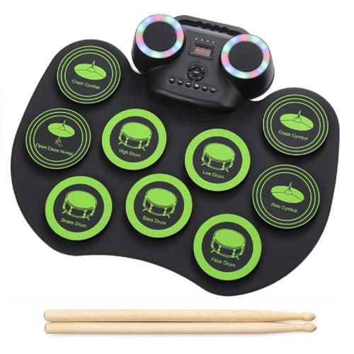 Magicvoice G600R 9 Ped Elektronik Roll Up Davul Kiti Bateri Müzik Aleti Taşınabilir