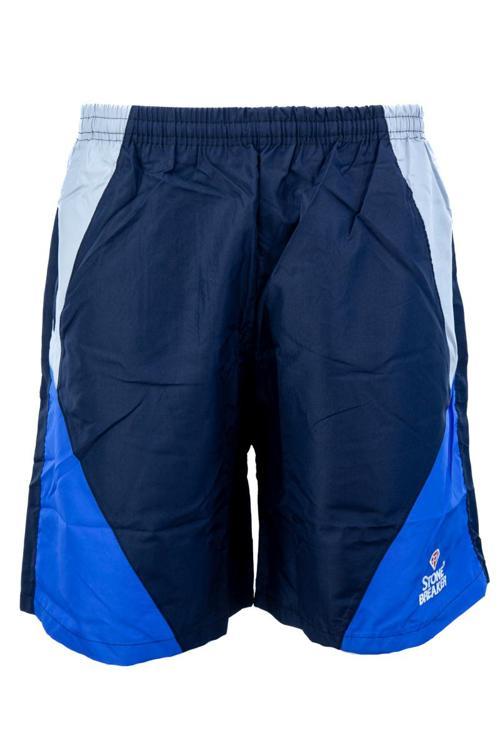 Erkek Deniz Şortu Beli Lastikli Bağcıklı Cepli içi File Astarlı Okyanus Model Su Tutmayan