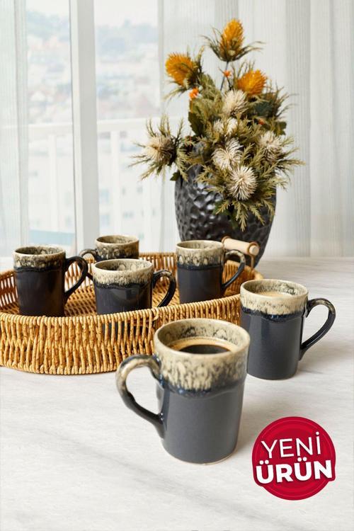 Shizen Gri Zen Kupa 8 Cm 6 Adet 613
