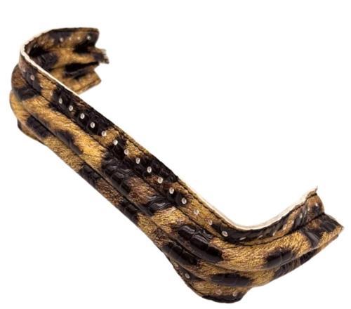 20 cm Suni Derili Leopar Renk Gizli Çanta Bursu