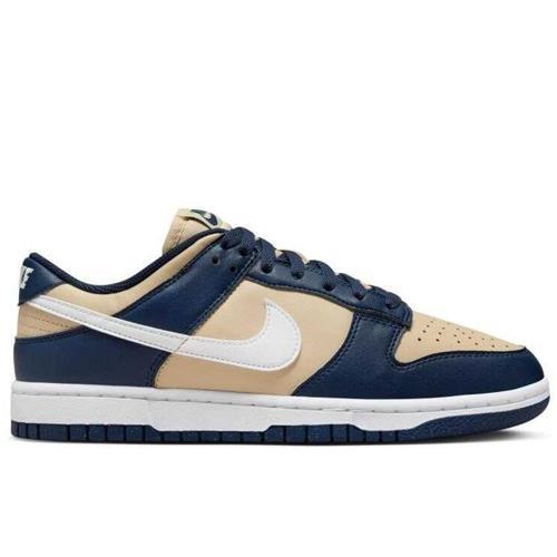 Dunk Low Next Nature Leather Women Sneaker Hakiki Deri Beyaz Lacivert Kadın Spor Ayakkabı