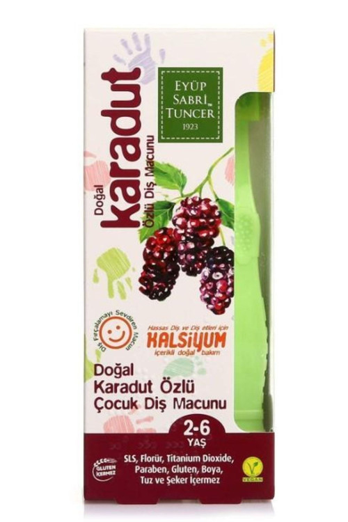 Çocuk Diş Macunu Doğal Karadut Özlü 75 Ml