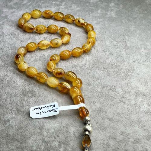 Doğaltaş Damla Kehribar Tesbih 30 CM