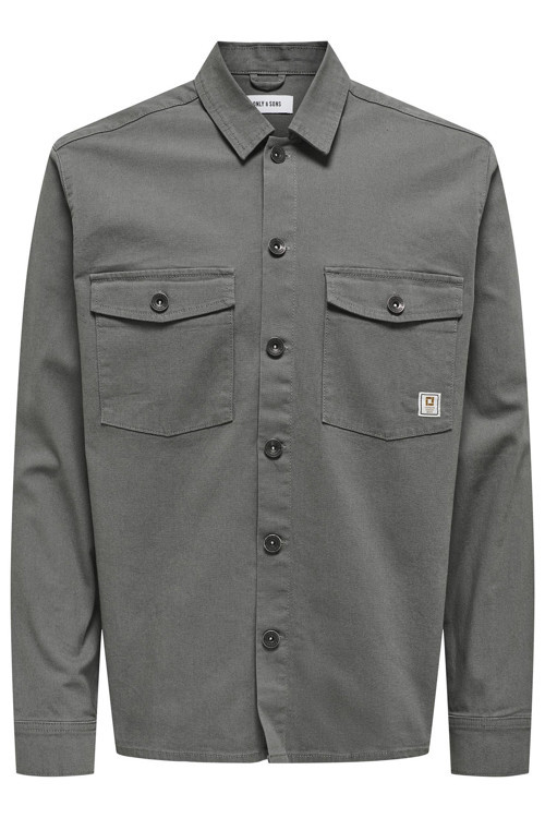 Onskari Pamuklu Regular Fit Erkek Gömlek 22027978 GRİ