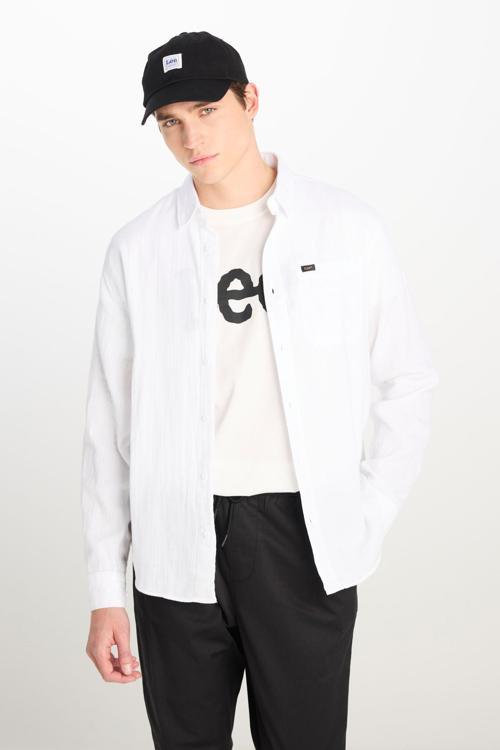 % 100 Pamuk Loose Fit Erkek Gömlek L66N205295100 BEYAZ