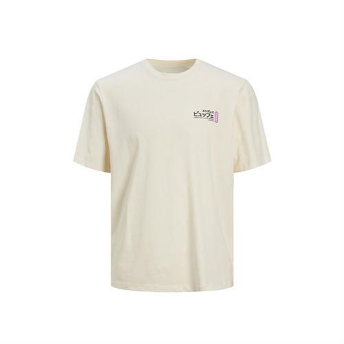 Erkek T-Shirt Jorrecıpe Tee Ss Crew Neck Tg Ln 12254174-Buttercream