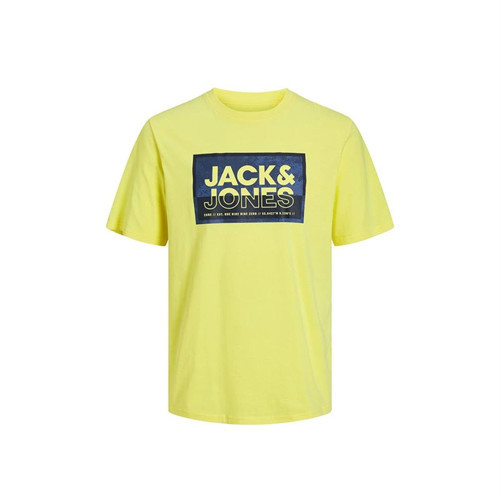 Erkek T-Shirt Jcologan Tee Ss Crew Neck Ss24 Ln 12253442-Lemon Verbena
