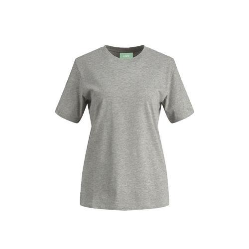 Kadın T-Shirt Jxanna Reg Ss Every 12200182-Light Grey Melange
