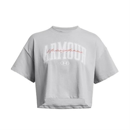 Kadın T-Shirt Ua Hw Scrıpted Wm Crop Ss 1383050-011