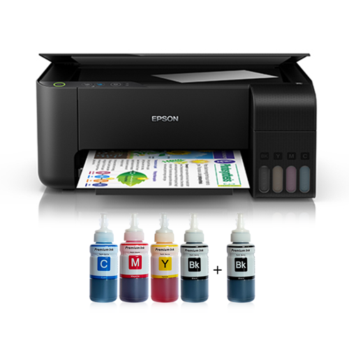 TEŞHİR ÜRÜNÜDÜR !!! Epson Tanklı L3250 Photoink Mürekkepli Yazıcı 4 Renk Bitmeyen Kartuşlu (1 Siyah 