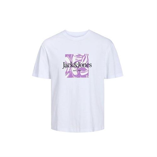 Erkek T-Shirt Jorlafayette Brandıng Tee Ss Crew Nec Ln 12250436-Bright White