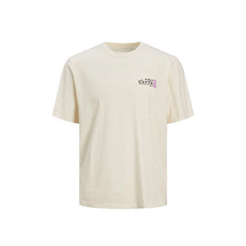 Erkek T-Shirt Jorrecıpe Tee Ss Crew Neck Tg Ln 12254174-Buttercream