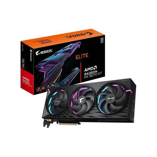 GIGABYTE AORUS Radeon RX 9070 XT ELITE 16GB RGB Halo 256Bit AMD Ekran Kartı-GV-R9070XTAORUS E-16GD