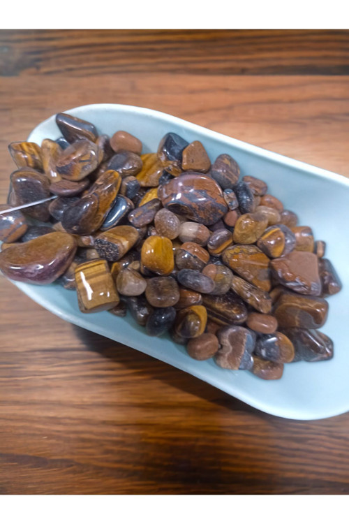 Kaplan Gözü 100 Gram Tımbıl Doğal Taş (Sertifikalı)(Mum Yapımı-Dekorasyon Meditasyon)