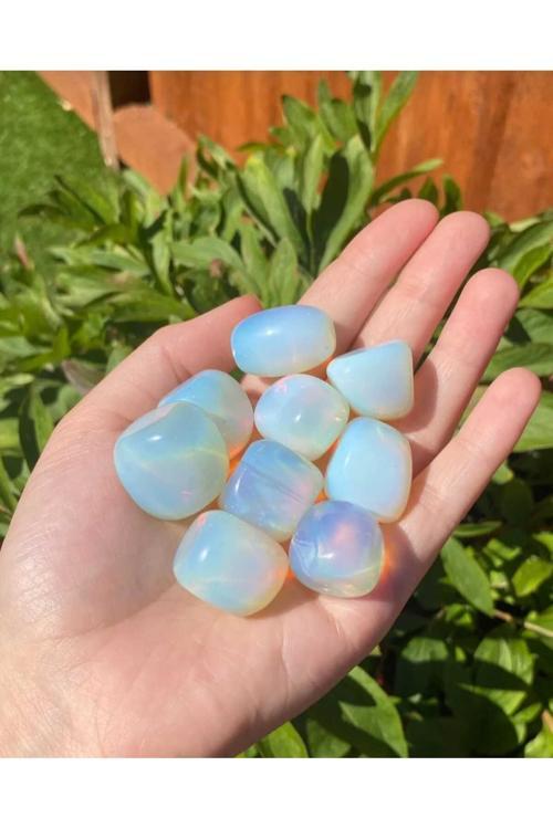 Opalit (Opal ) (Ay Taşı) Tamburlanmış Doğal Taş Sertifikalı