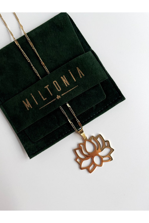 Lotus Çelik Kolye