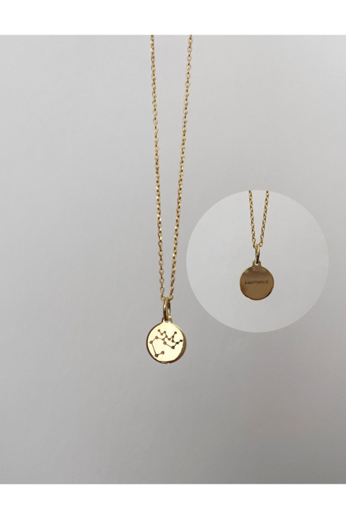 925S Yay Burcu Gümüş Kolye Sagittarius Nevcklace