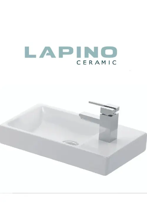 Lapino Ceramic Minos 4057 - 45 Cm Dolap Uyumlu Lavabo