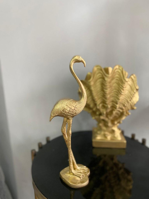 Flamingo Biblo Dekoratif Heykel Obje